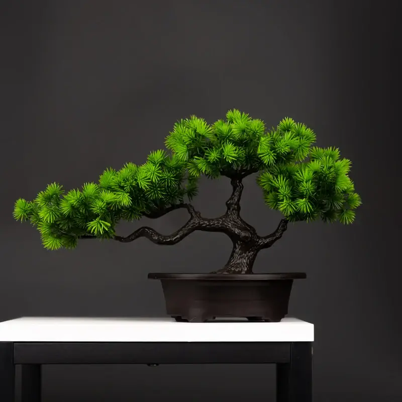 Pas Cher Artificial pine bonsai plants for indoor and outdoor decoration