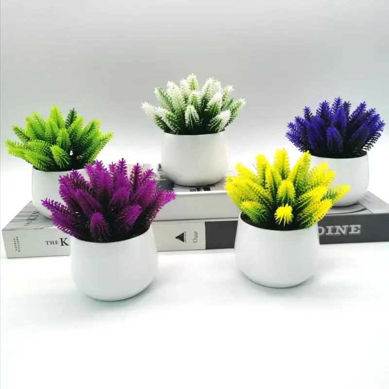 Commande En Gros Artificial lavender plants for indoor and office decoration