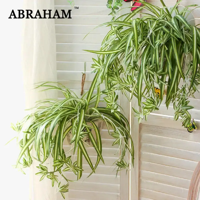 Hanging artificial plants with 5 branches for indoor decoration Achetez Aujourd'hui