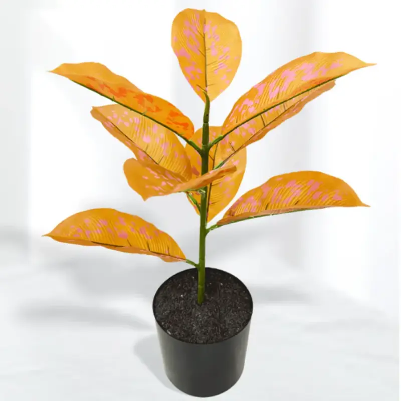 Ficus lyrata decorative artificial plant in pot for indoors Prix Cassé