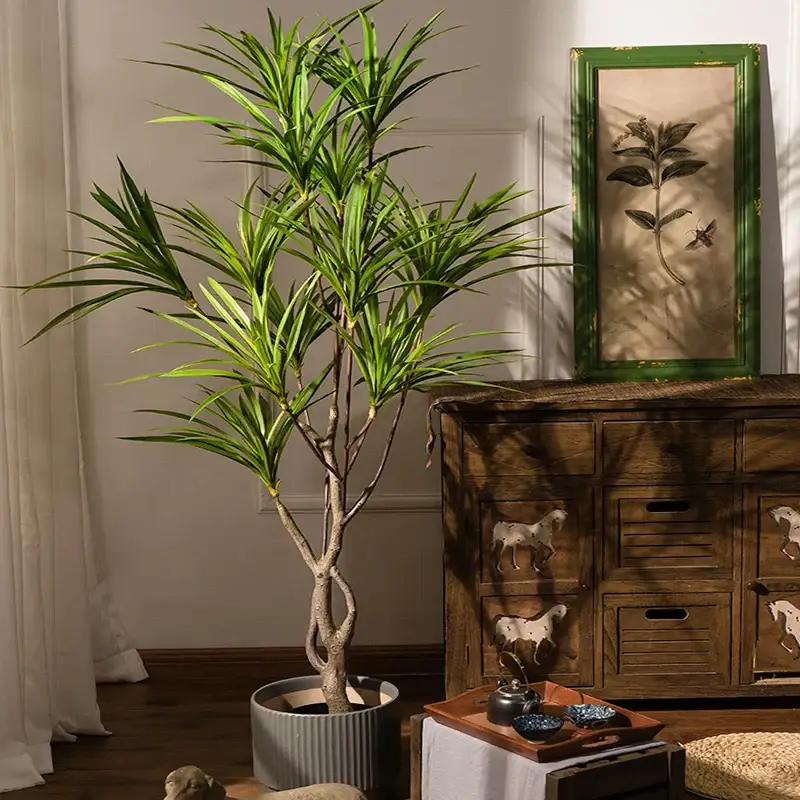 Quantité Limitée Large artificial palm tree tropical plant in decorative pot