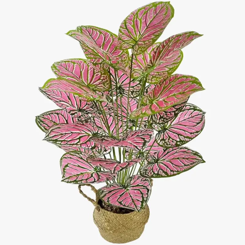 Retour Gratuit Artificial leaf ornament for indoor and garden decoration
