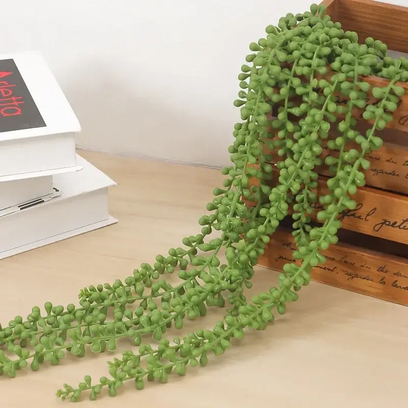 Decorative artificial succulent plants in rattan for hanging garden Acheter En Ligne