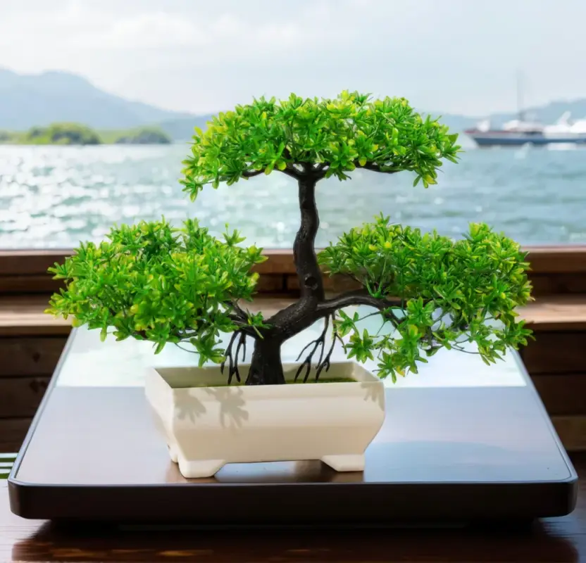 Artificial bonsai tree for indoor and outdoor decoration Livraison Express