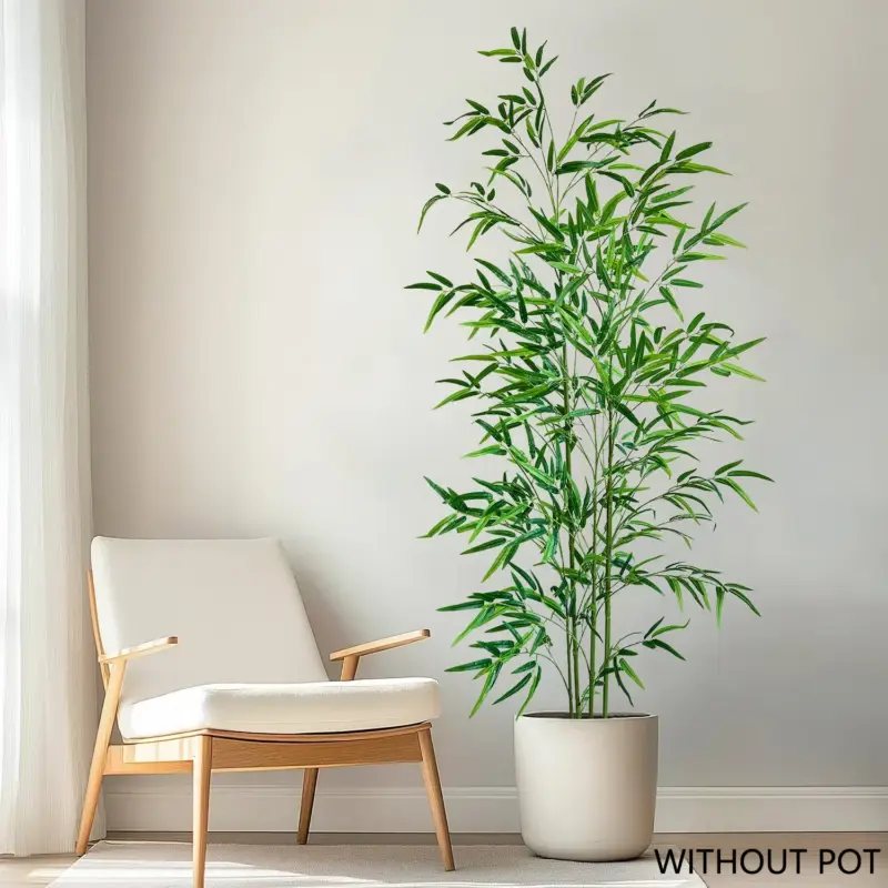 Set of 4 artificial bamboo branches for festive indoor decoration Dernière Chance