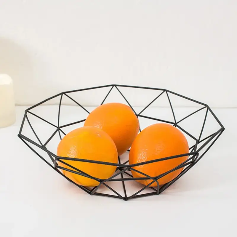 Offre Spéciale Woven iron fruit basket for kitchen decoration