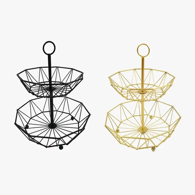 Multifunctional iron fruit basket for kitchen and office Offre Du Jour