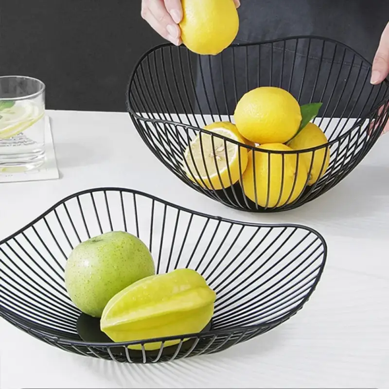 Populaire Metal fruit basket for storage and decorative use
