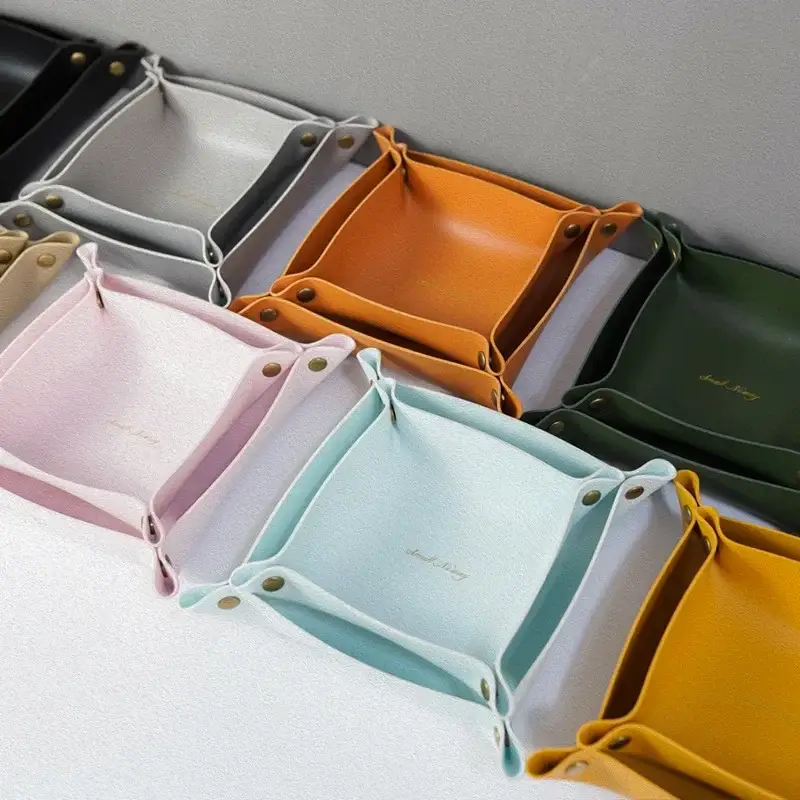 Nordic leather storage box for desk and jewelry Meilleur Choix