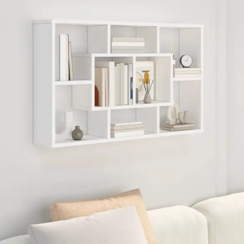 Prix Réduit Modern engineered wood wall shelf simple design for interior