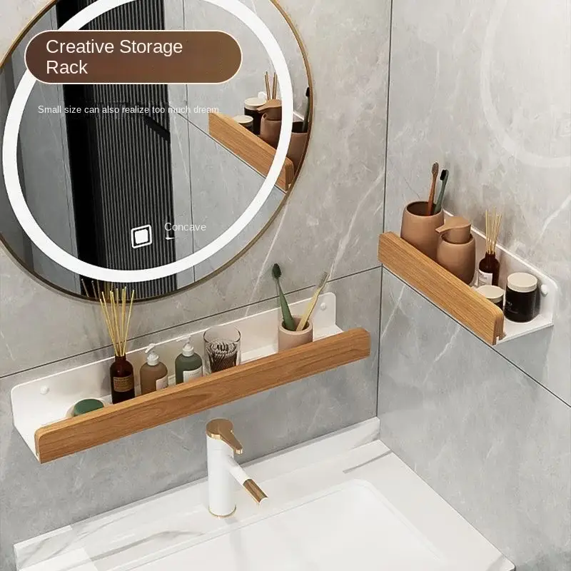 Must-Have Waterproof beech shelf for kitchen and bathroom storage