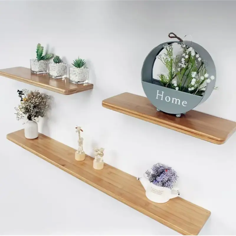 Vente Directe Decorative bamboo shelf for storage and organization