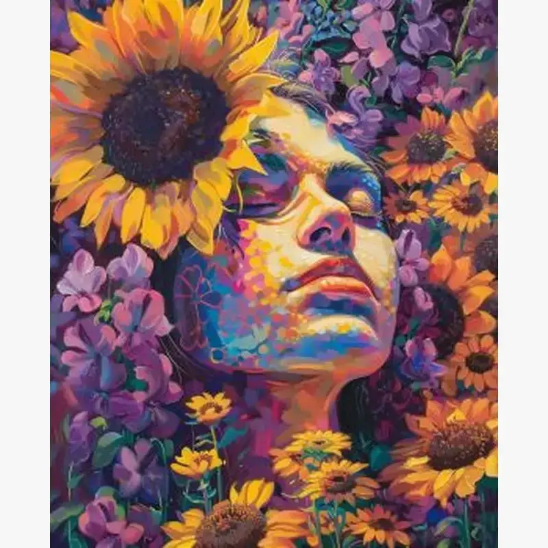 Modern paint by numbers flowers for adults craft decoration Achetez Aujourd'hui