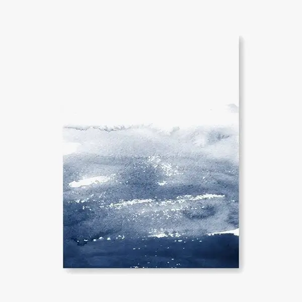 Bon Plan Oceanic abstract watercolour art wall decoration nordic style