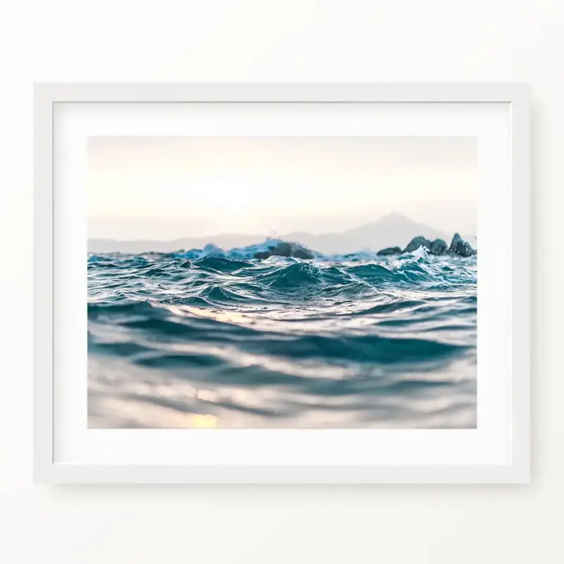 Nouvel Arrivage Ocean waves seascape photography poster wall decoration
