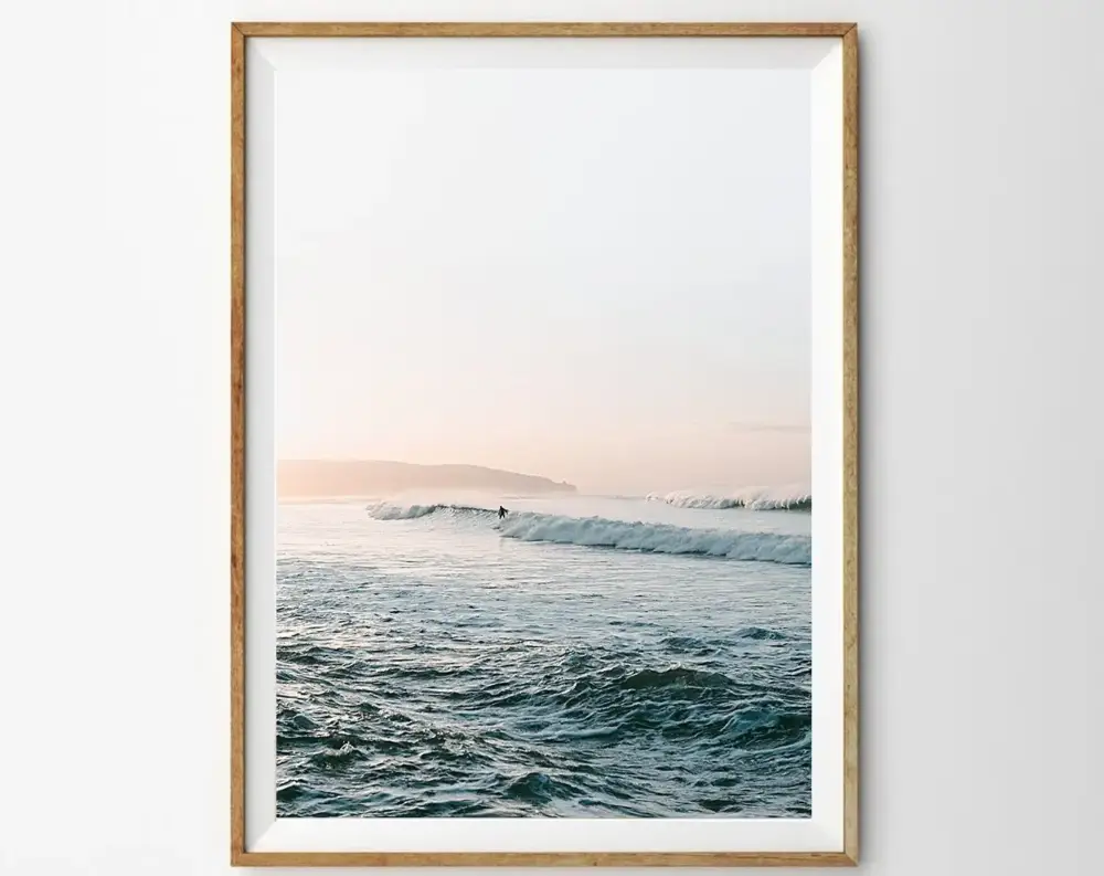 Wave photography poster wall art home decor Marque
