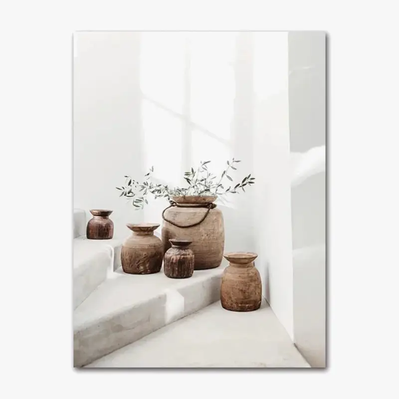 Bohemian vase wall art still life decorative aesthetic painting Réduction