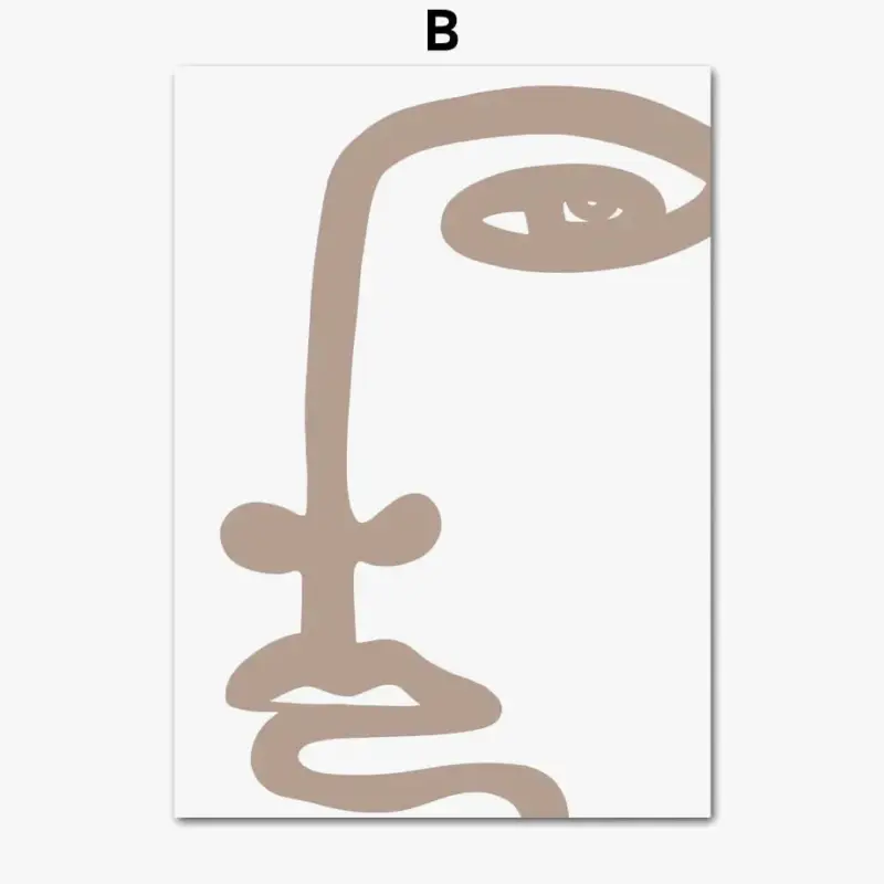 Nouvelle Collection Abstract girl face line art posters for wall decoration