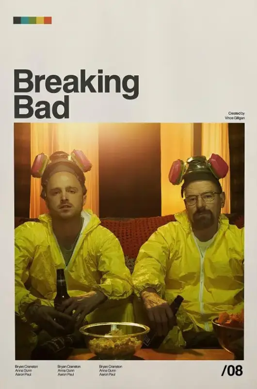 Vente Directe Vintage breaking bad canvas art wall decor walter white