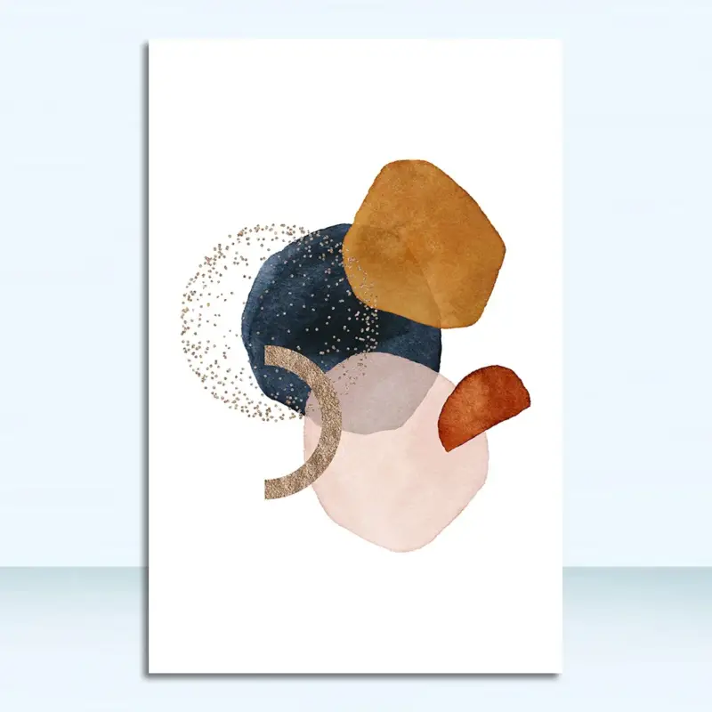 Must-Have Modern abstract geometric watercolour decorative wall poster