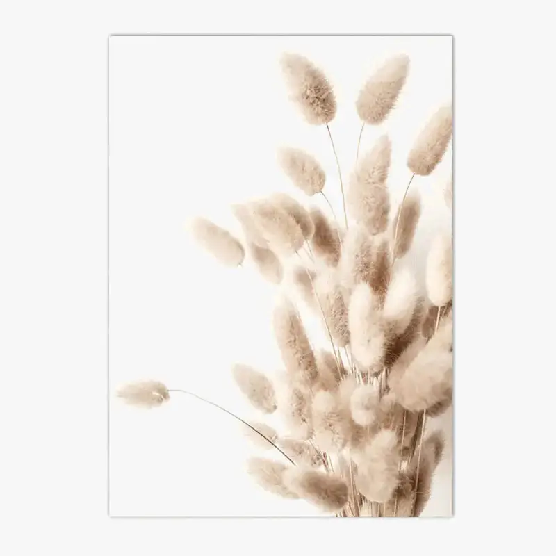 Reed and dried flower poster nordic wall decoration Bon Plan