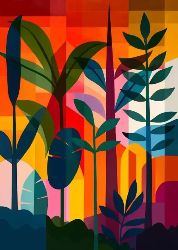 Abstract painting for modern aesthetic wall decoration Retour Gratuit