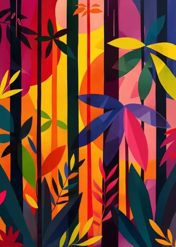Bon Plan Decorative abstract painting for aesthetic wall art
