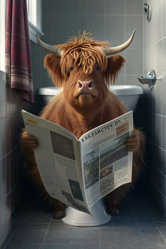 Promotion Saisonnière Funny animal bathroom wall art