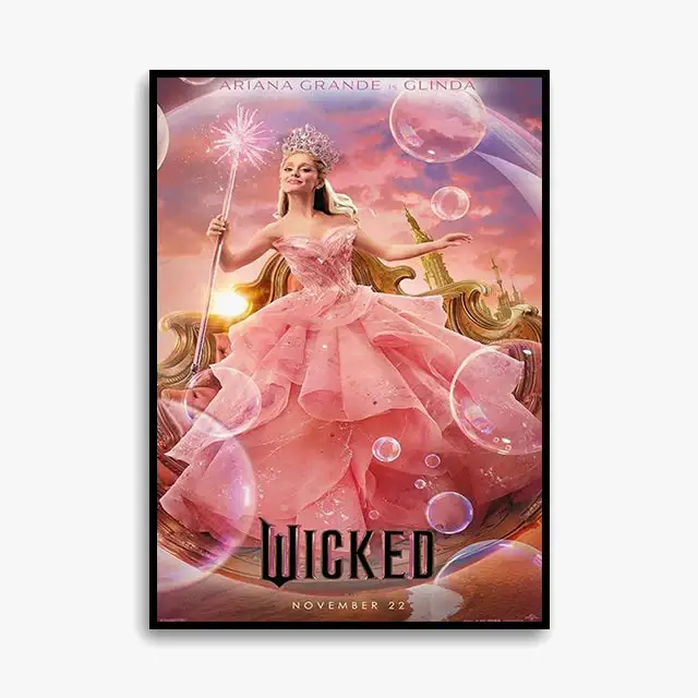 Expédié Aujourd'hui Wicked canvas print elphaba glinda decorative fan gift