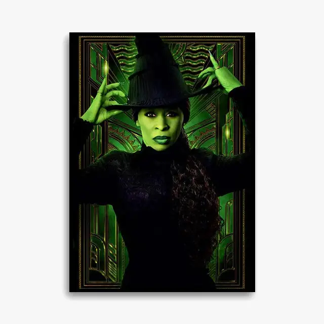Wicked canvas print poster elphaba glinda interior decoration gift Dernier Modèle