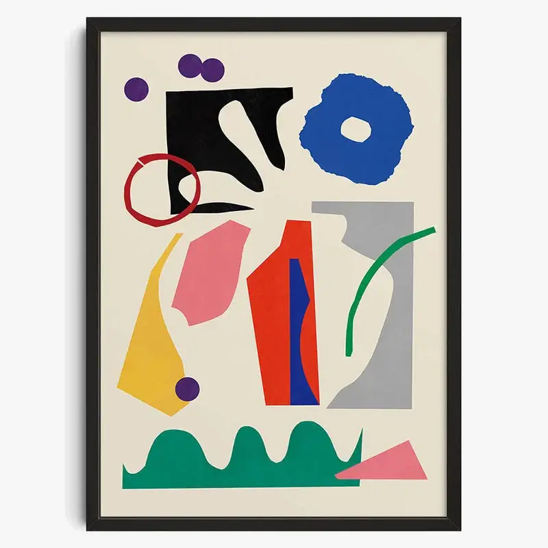 Vintage abstract posters maze retro wall art Promotion