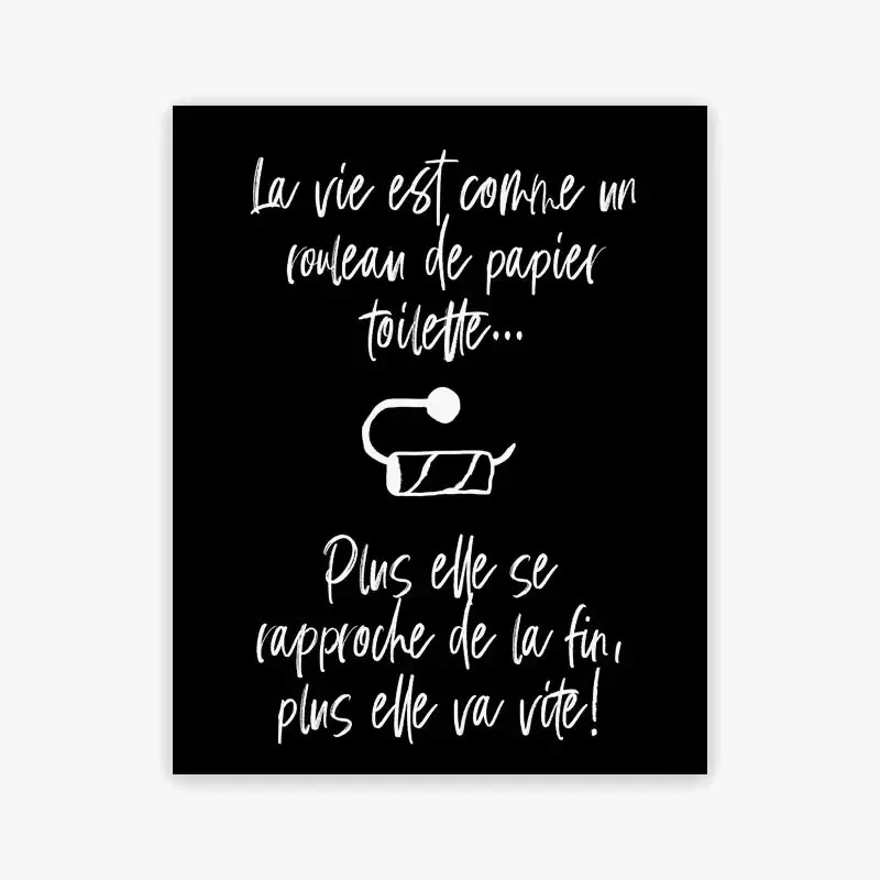 Jusqu'à Épuisement Des Stocks Minimalist decorative bathroom rules poster