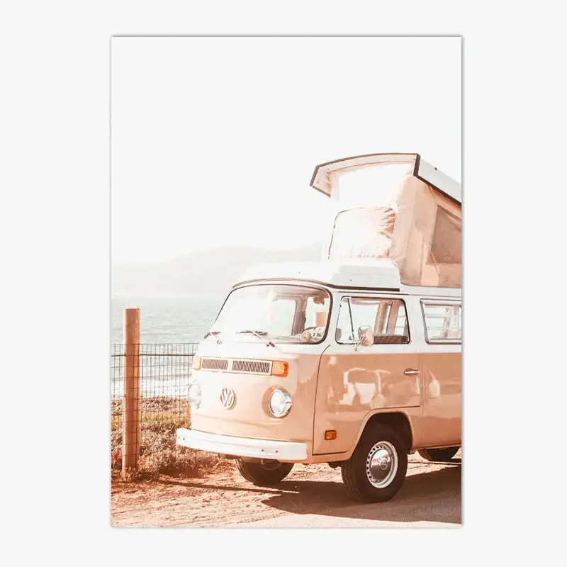 Sunrise beach poster modern wall decor Prix Cassé
