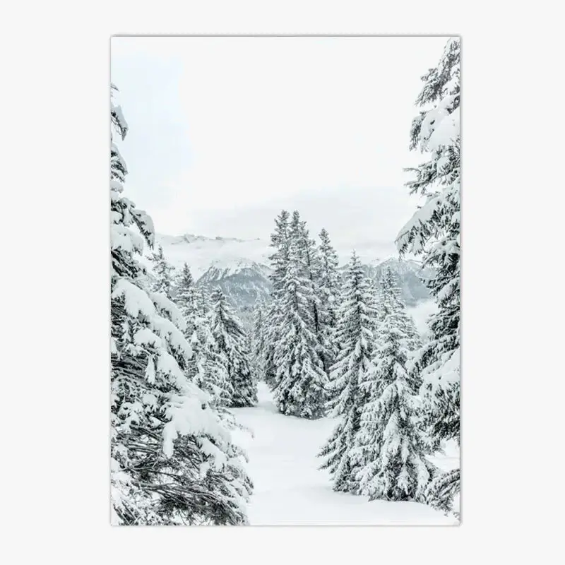 Offre Spéciale Canvas wall art with fox, owl and deer in winter