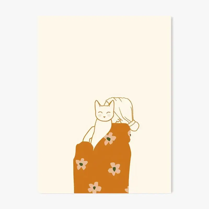 Bon Plan Cute cartoon creature poster modern minimalist wall art