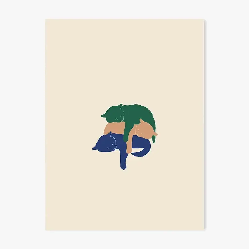 Satisfait Ou Remboursé Cute creature modern minimalist decorative poster