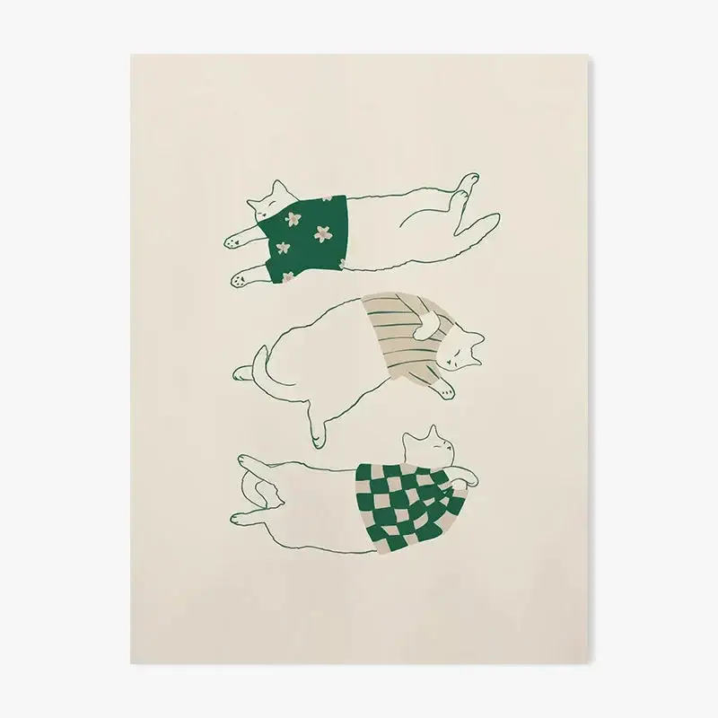 Cute creature poster in decorative minimalist art Certifié