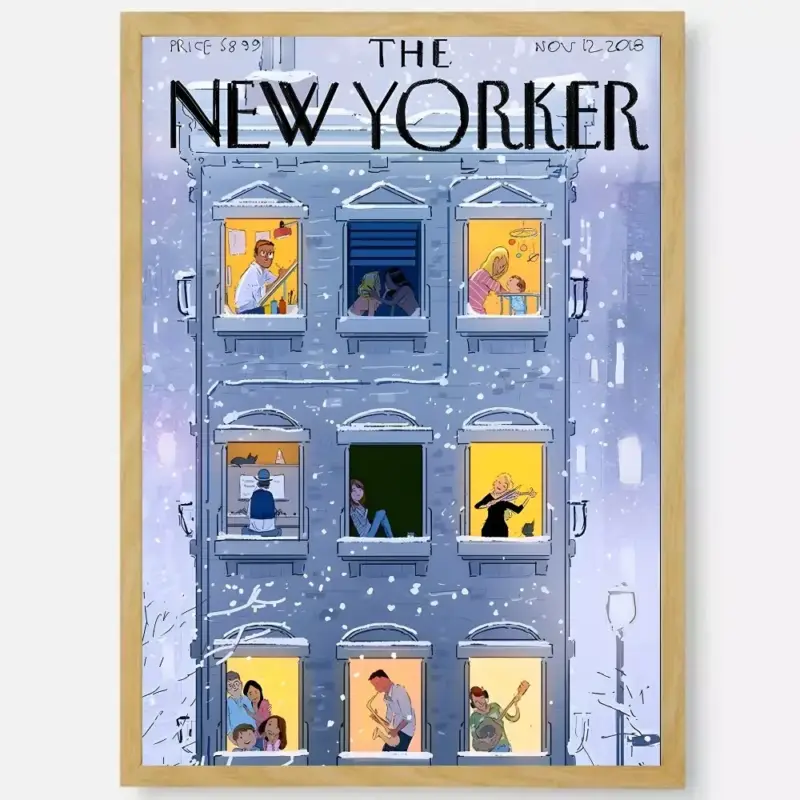 Remise New yorker poster waterproof wall sticker aesthetic art decor