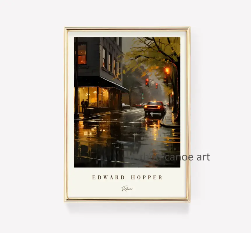 Edward hopper classic art library modern wall decor Acheter En Ligne