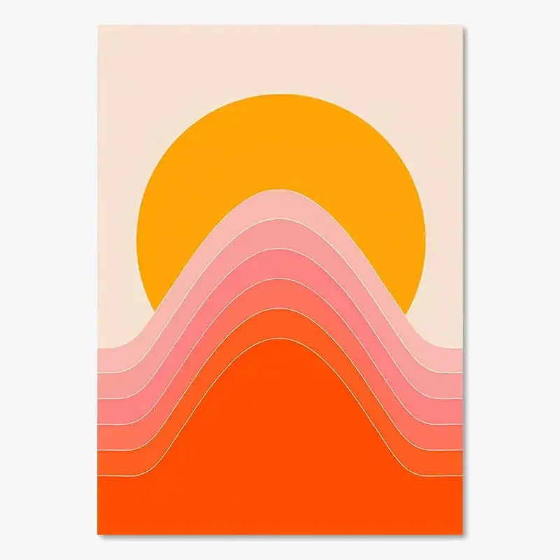 Retro art prints for boho wall decor Promotion