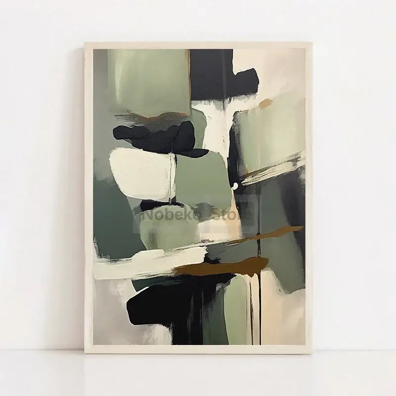 Petit Prix Japanese wabi sabi abstract poster for modern minimalist decor