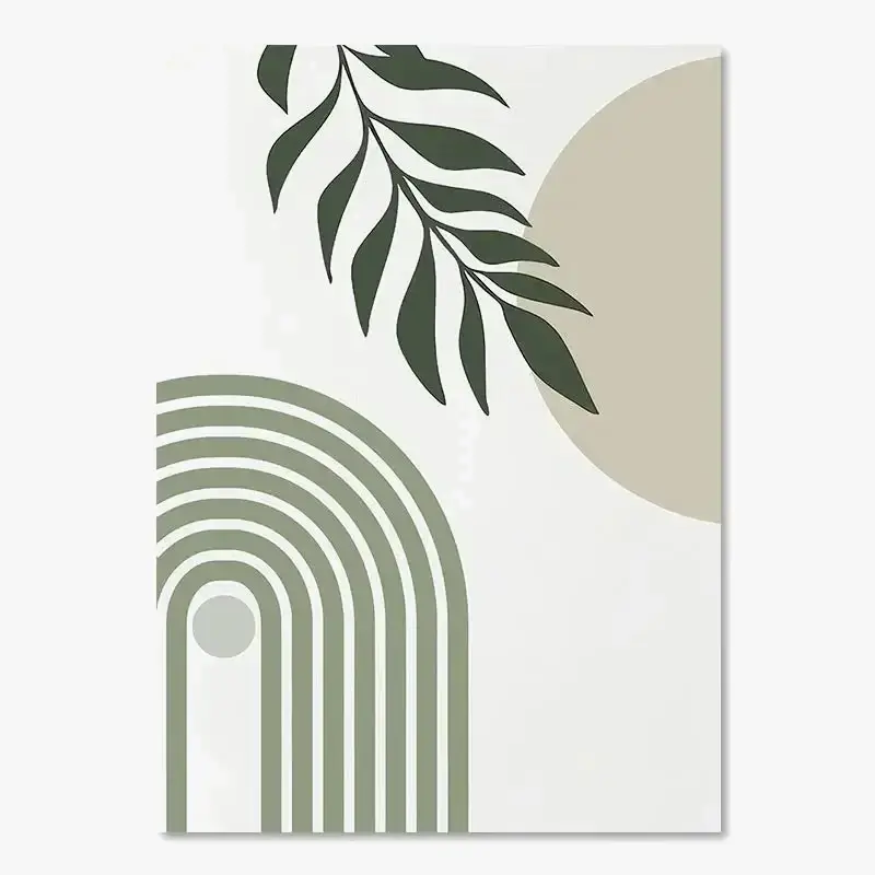 Boho geometric abstract wall art prints for interior decoration Top Vente