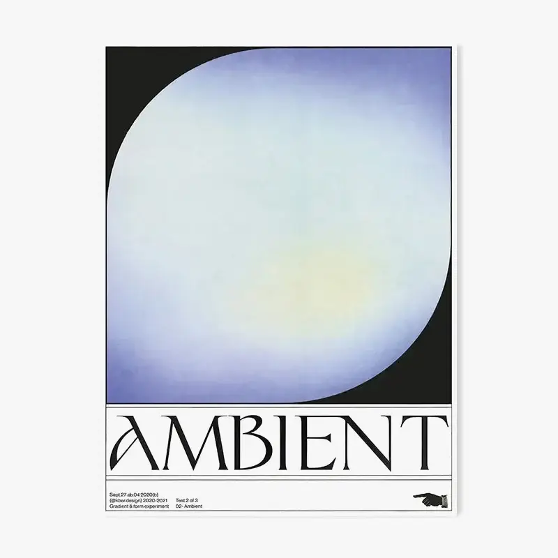 Abstract retro japanese gradient art print for wall decor Meilleure Vente