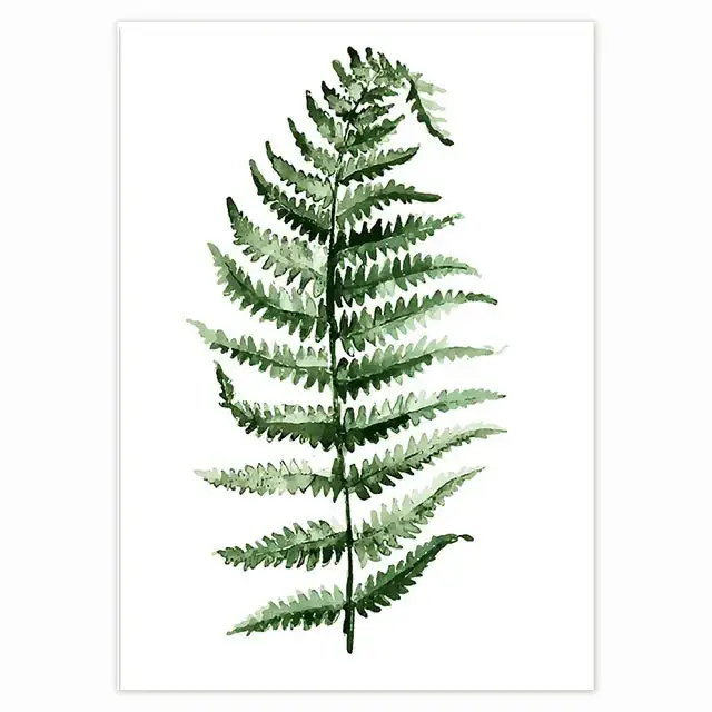 Populaire Modern tropical plant for scandinavian wall decoration