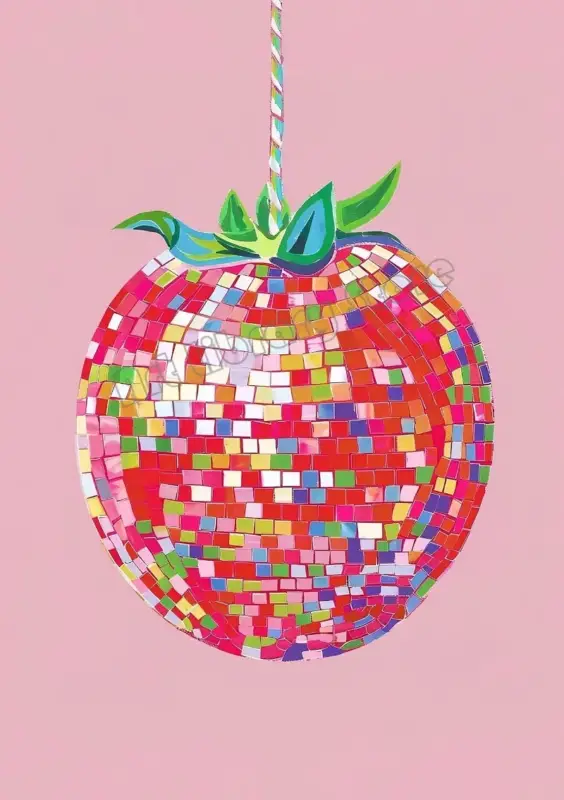 Prix Cassé Creative retro abstract disco ball artistic wall poster