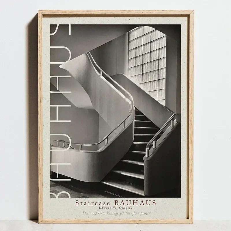 Bon Marché Geometric bauhaus posters for modern wall decor