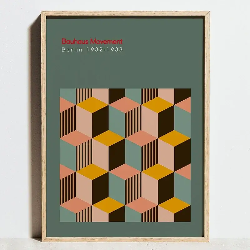 Produit De Marque Bauhaus geometric posters for modern minimalist decor