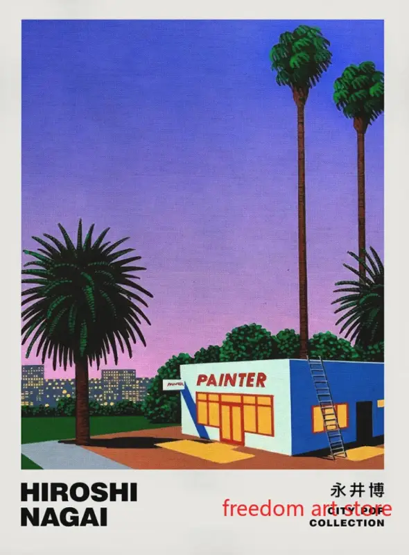 Meilleur Choix Vintage japanese 80s art posters by hiroshi nagai wall decorations