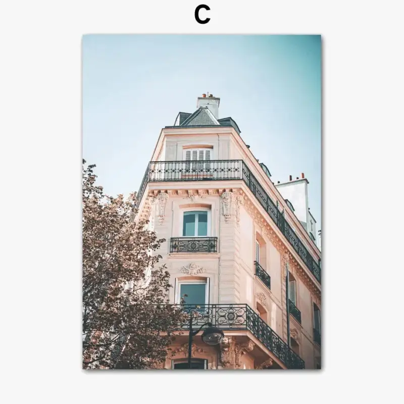 London paris nordic girl city wall art print Quantité Limitée