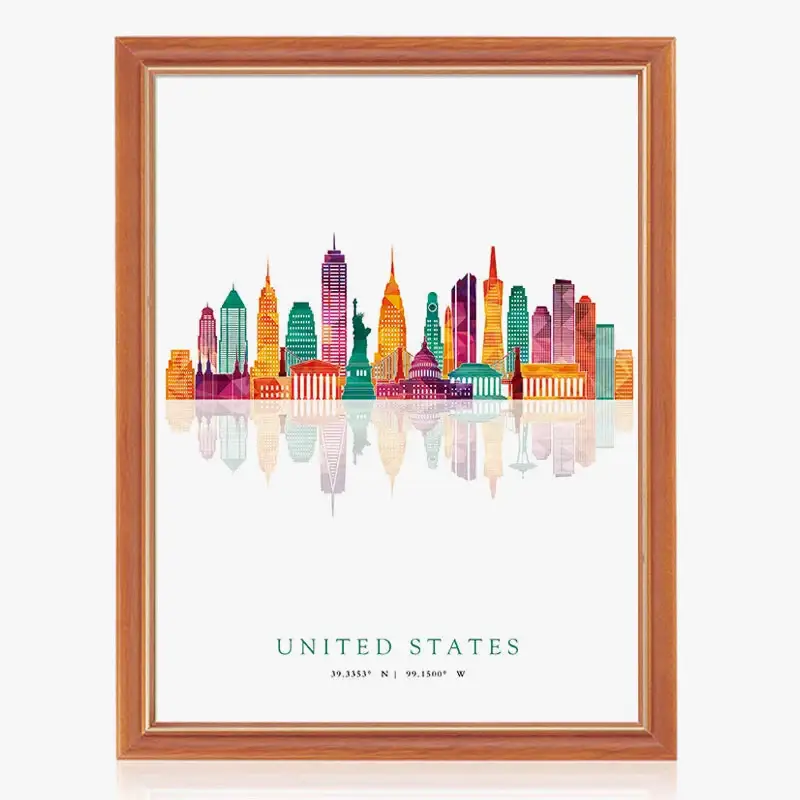 Skyline wall art posters of paris, london, new york, madrid Achat Immédiat